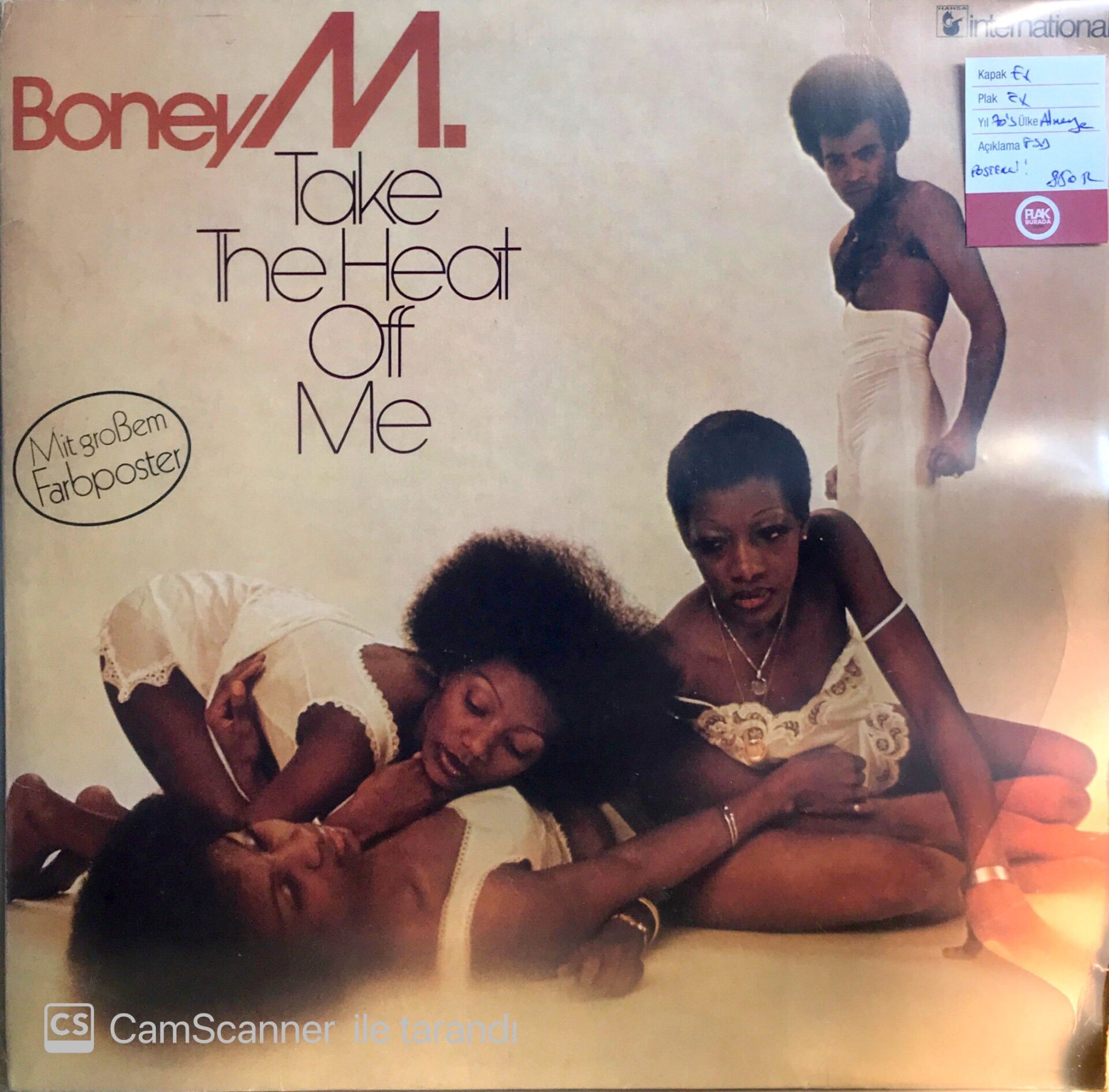 Boney M. Take The Heat Off Me LP + Posterli