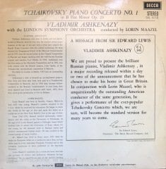 Tchaikovsky Piano Concerto NO.1 LP