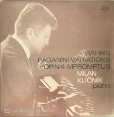 Brahms Paganini Variations Chopin/4 Impromptus Milan Klicnik Piano LP