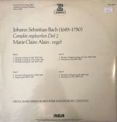 Johann Sebastian Bach Complete Orgelwerken Deel 2 Marie Claire Alain Double LP