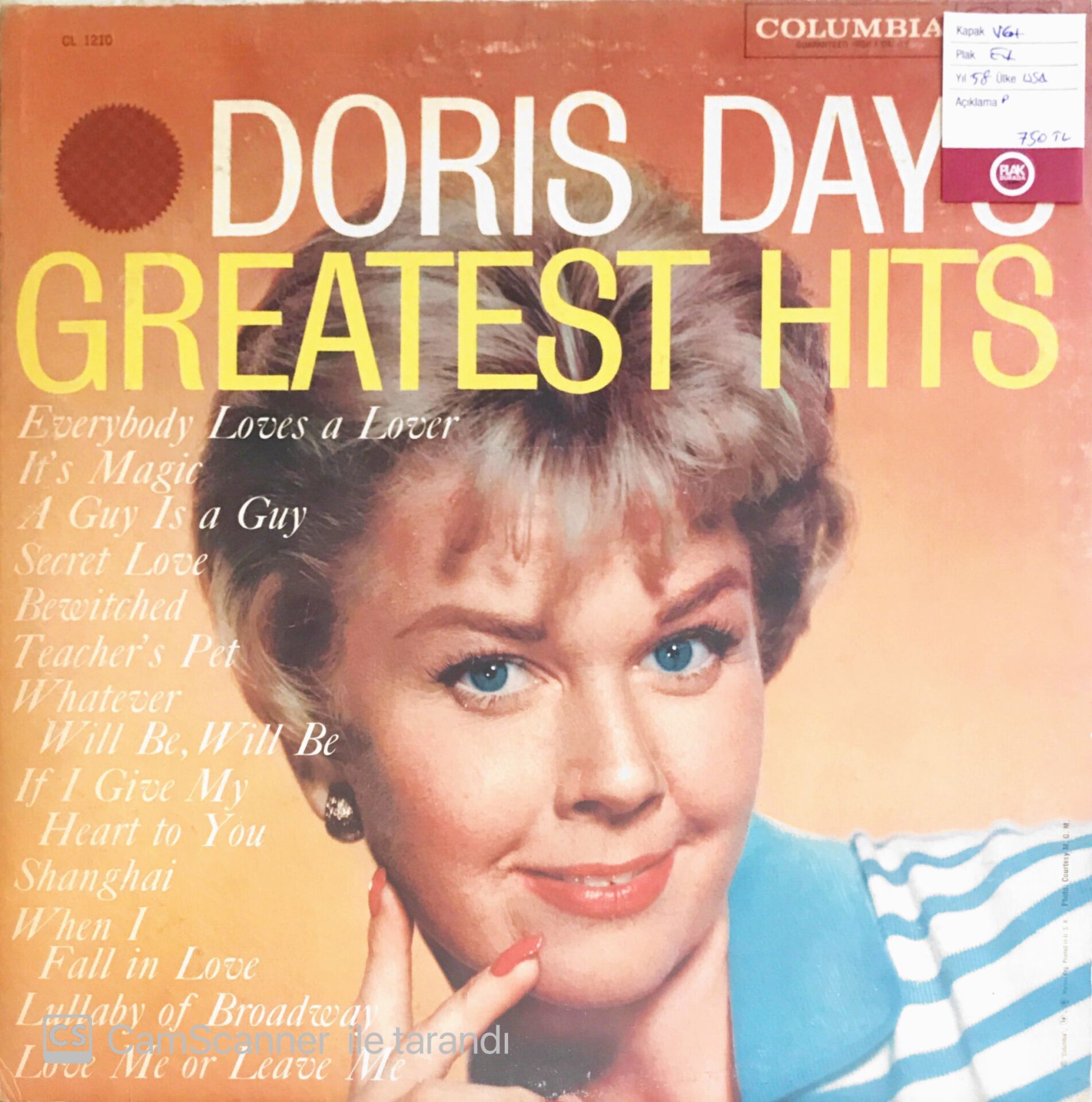 Doris Day's Greatest Hits - LP