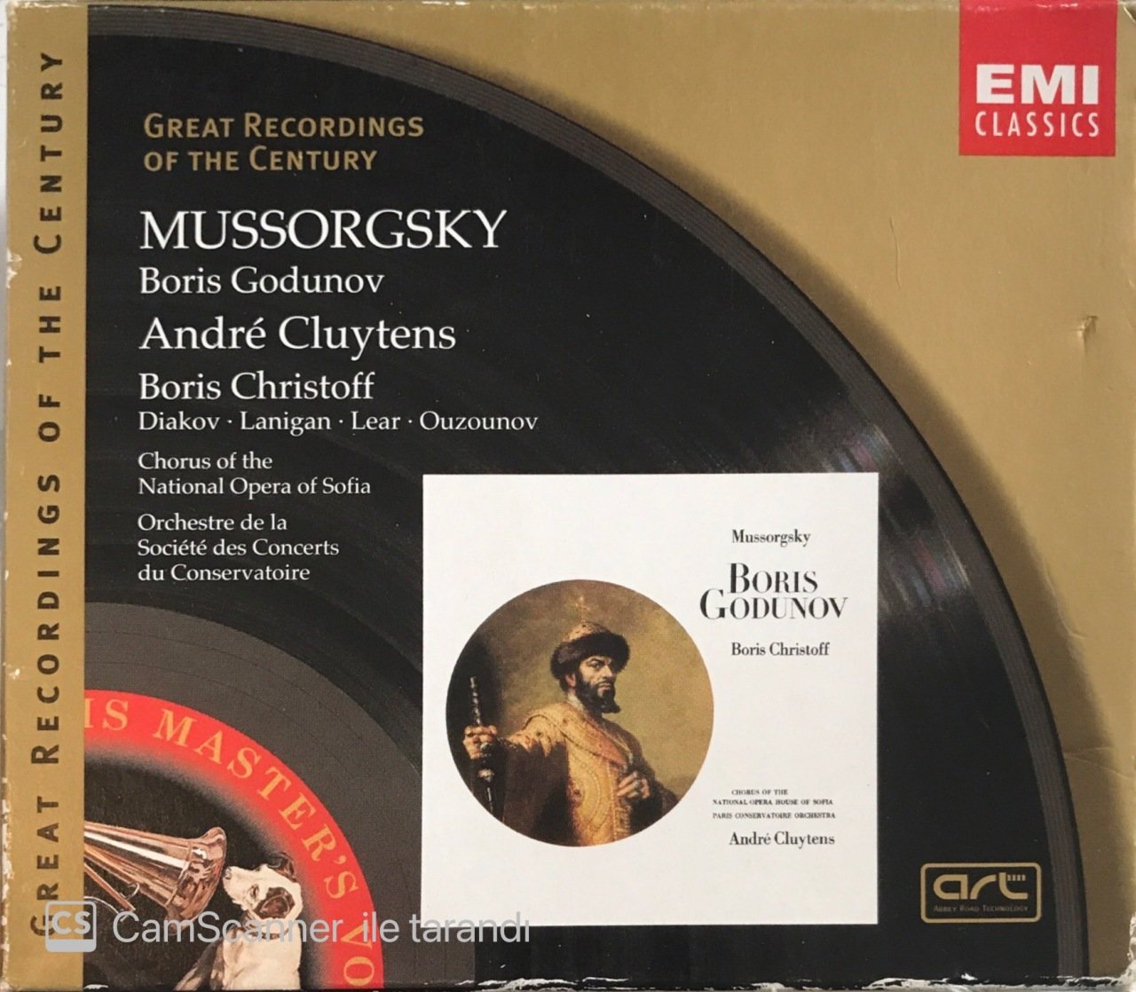 Mussorgsky Boris Godunov Andre Cluytens 3'lü CD