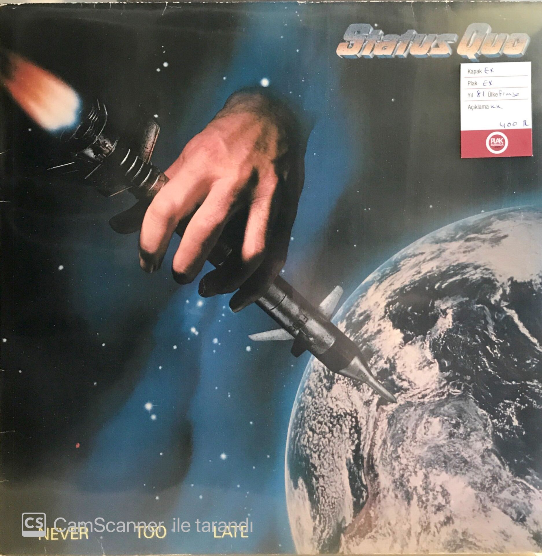 Status Quo / Never Too Late LP