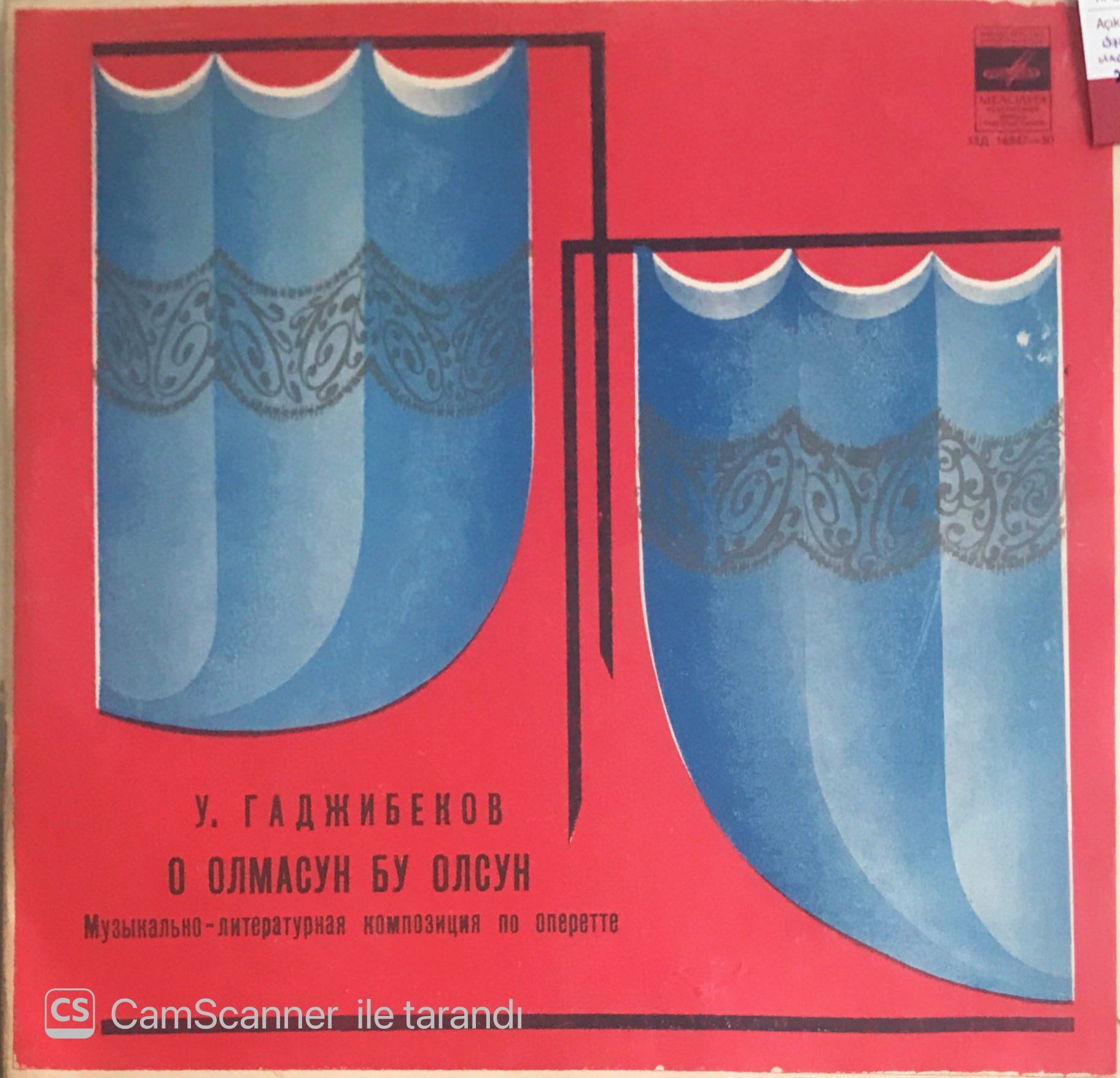 Üzeyir Hacıbeyov - O Olmasın Bu Olsun - Double LP