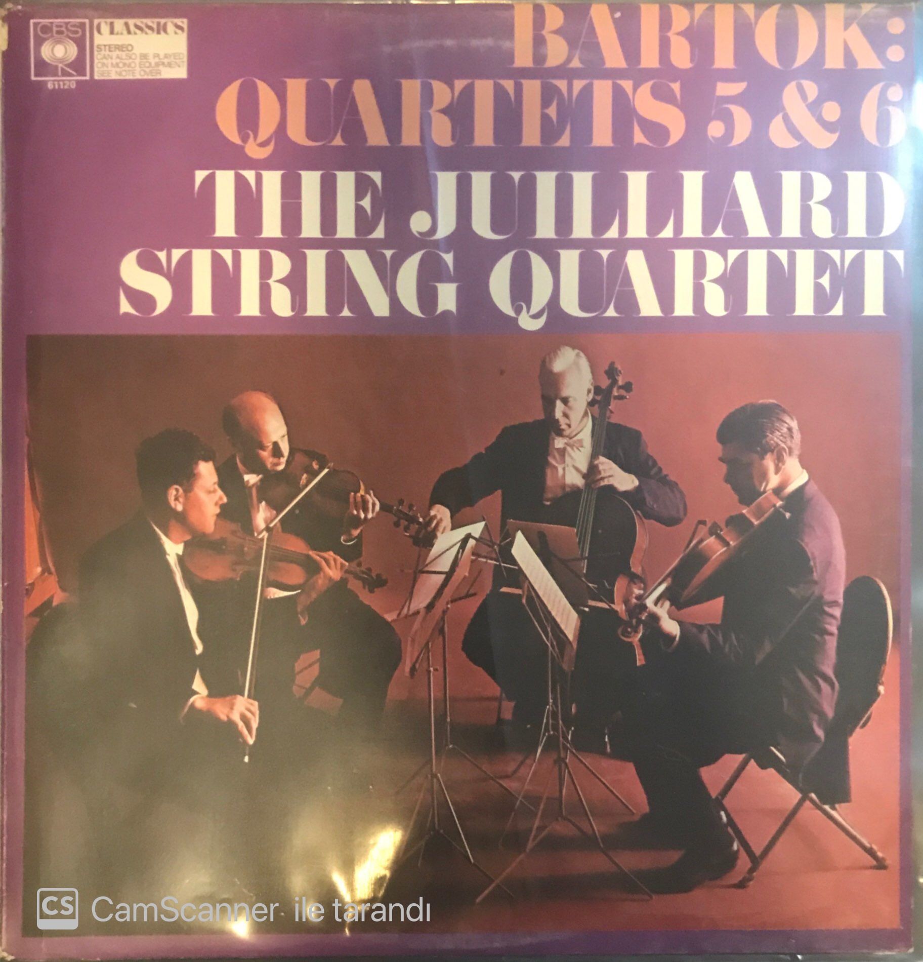 Bartok: Quartets 5&6 The Juillard String Quartet LP LP