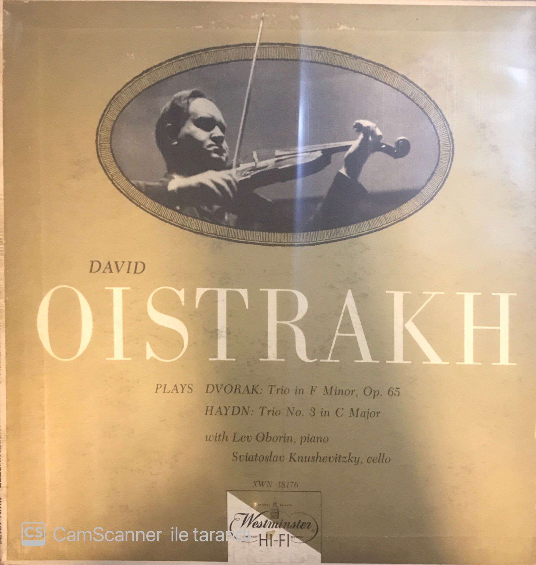 David Oistrakh Plays Dvorak LP
