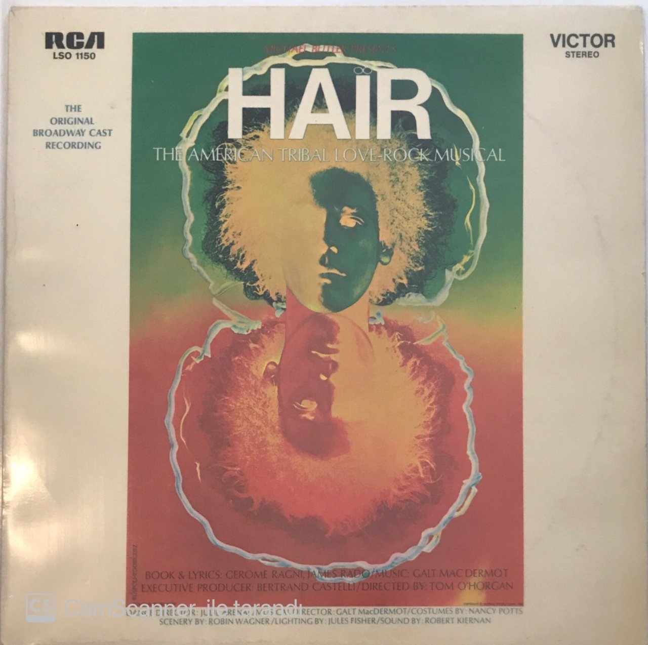 The Original Broadway Cast Recording Hair LP