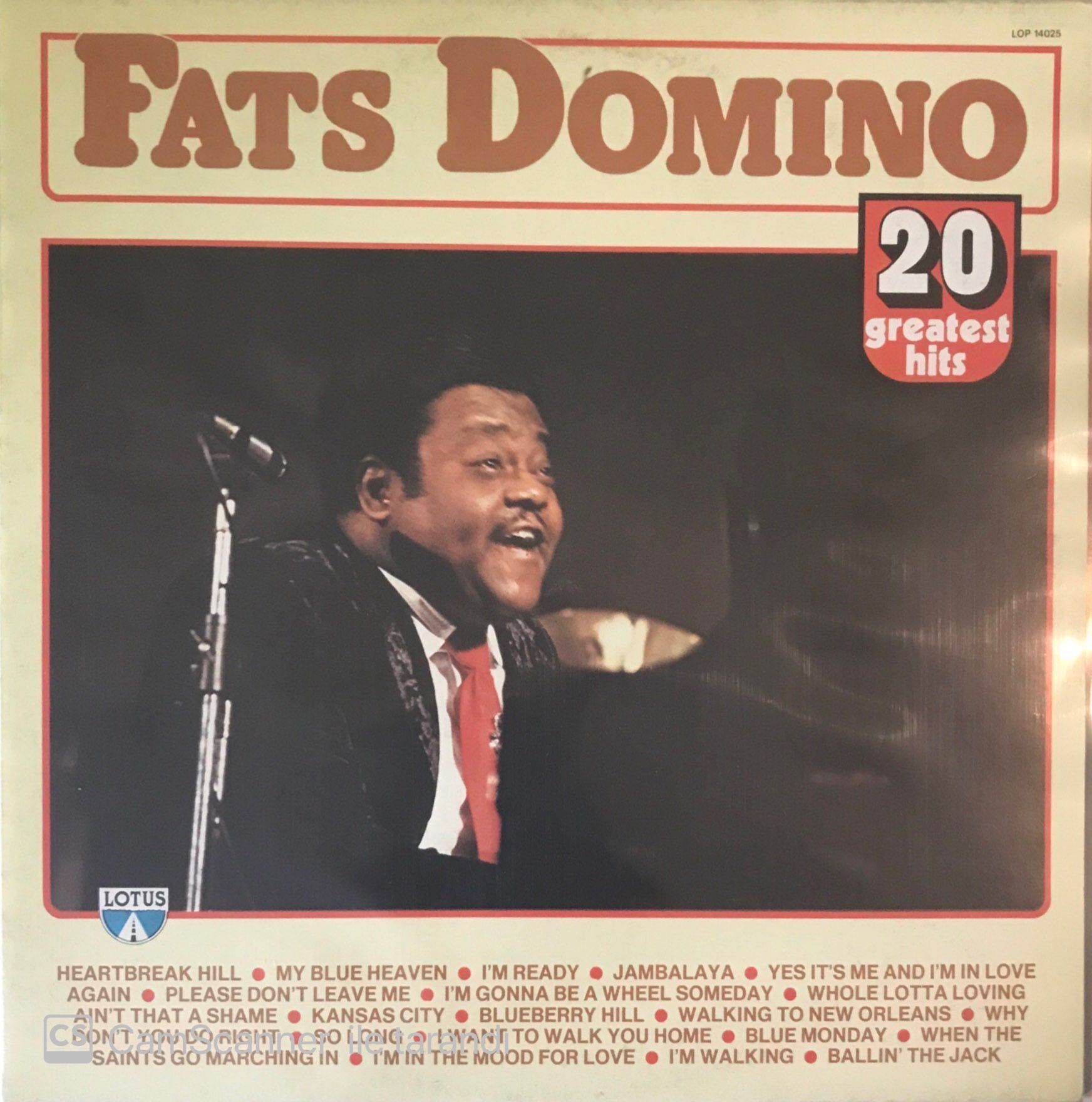 Fats Domino 20 Greatest Hıts LP