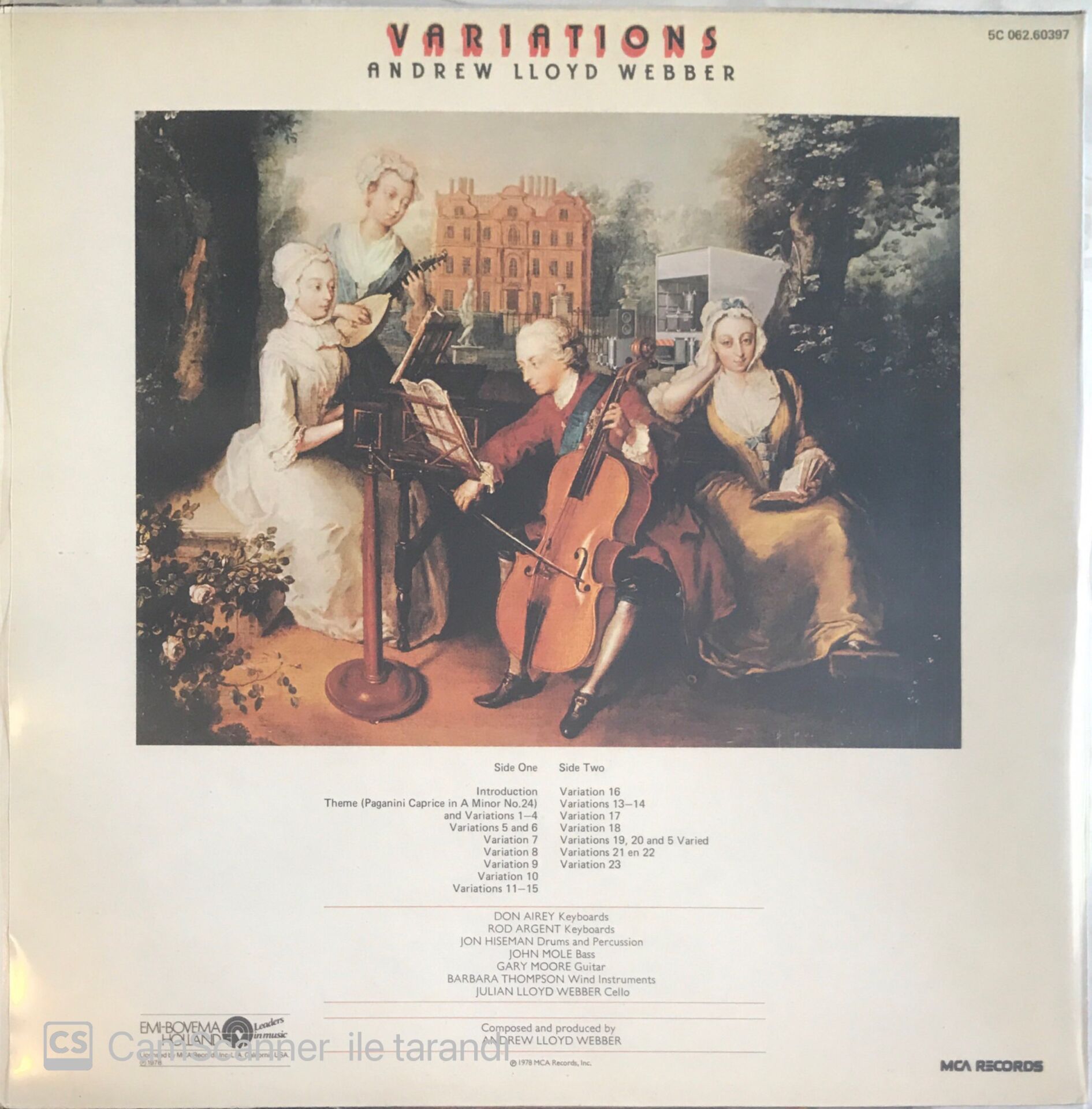 Variations - Andrew Lloyd Webber LP Plak Satın Al