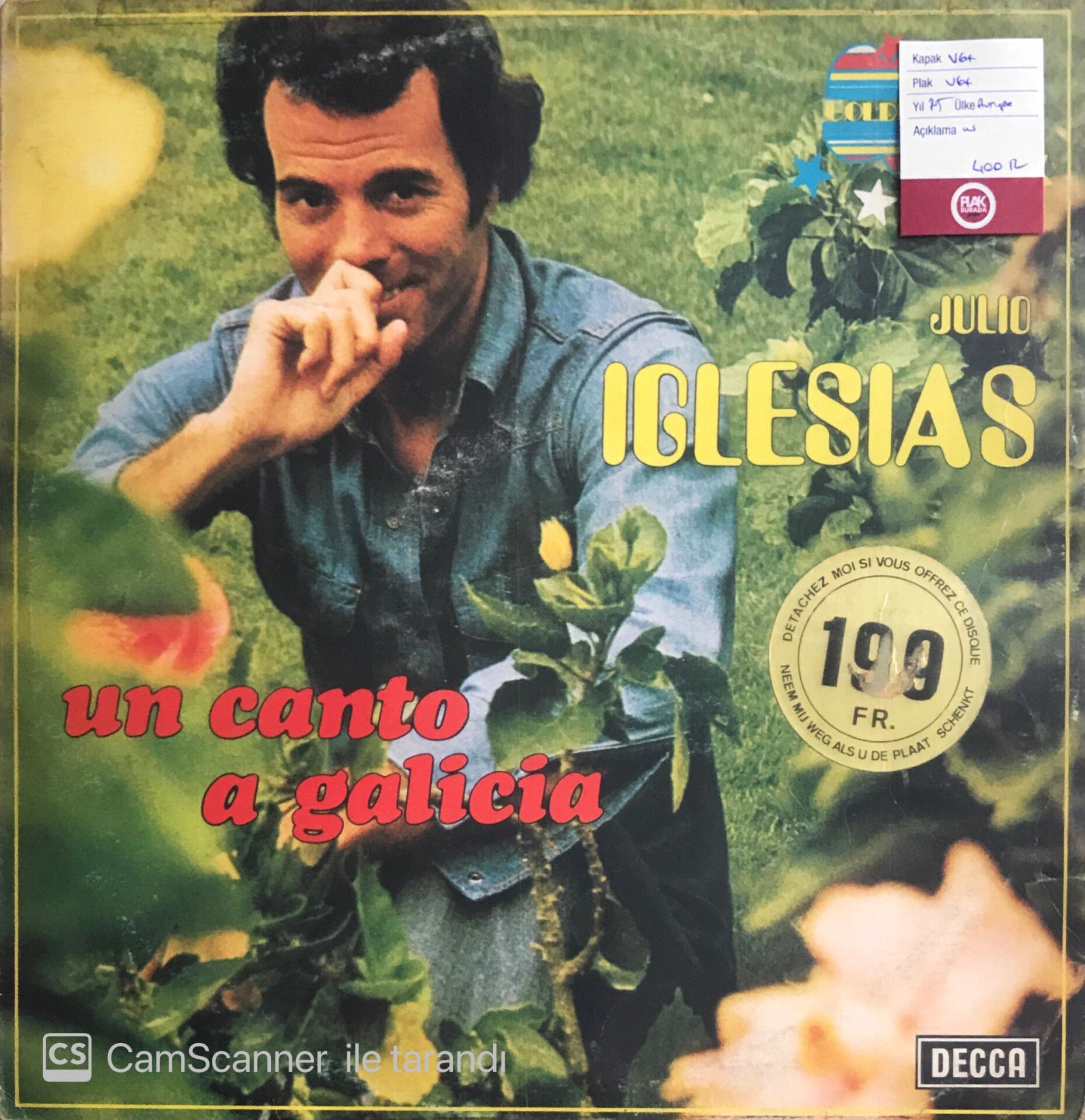 Julio Iglesias - Un Canto A Galicia - LP