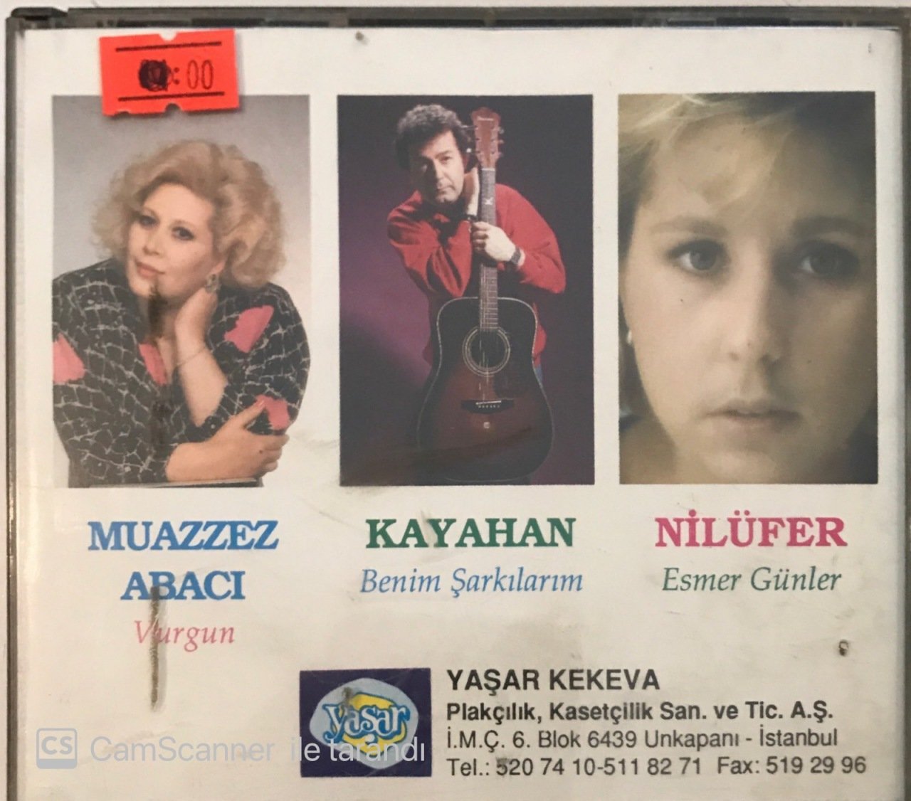 Muazzez Abacı Vurgun - Kayahan Benim Şarkılarım - Nilüfer Esmer Günler CD
