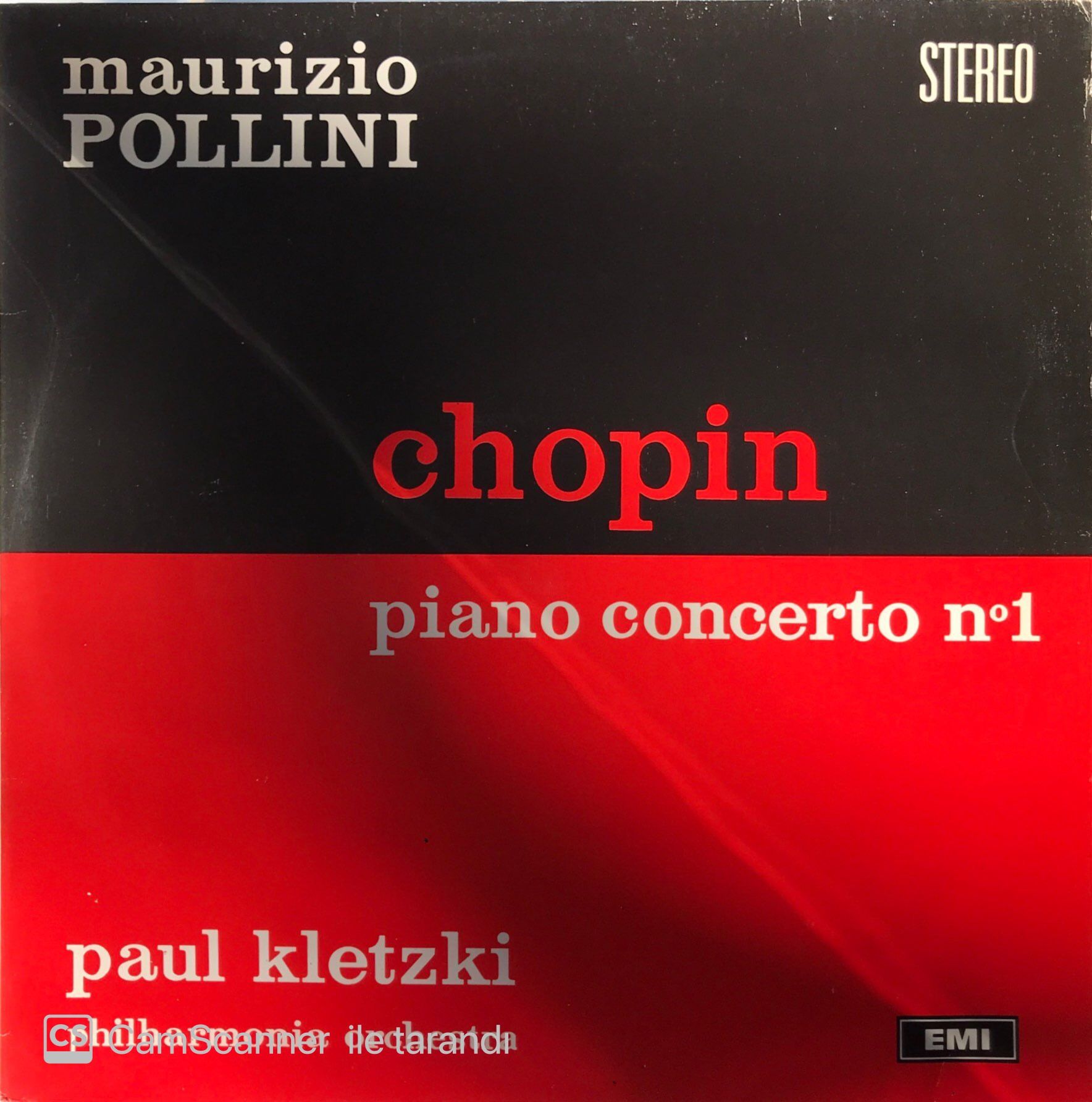 Maurizio Pollini Chopin Piano Concerto No 1 LP