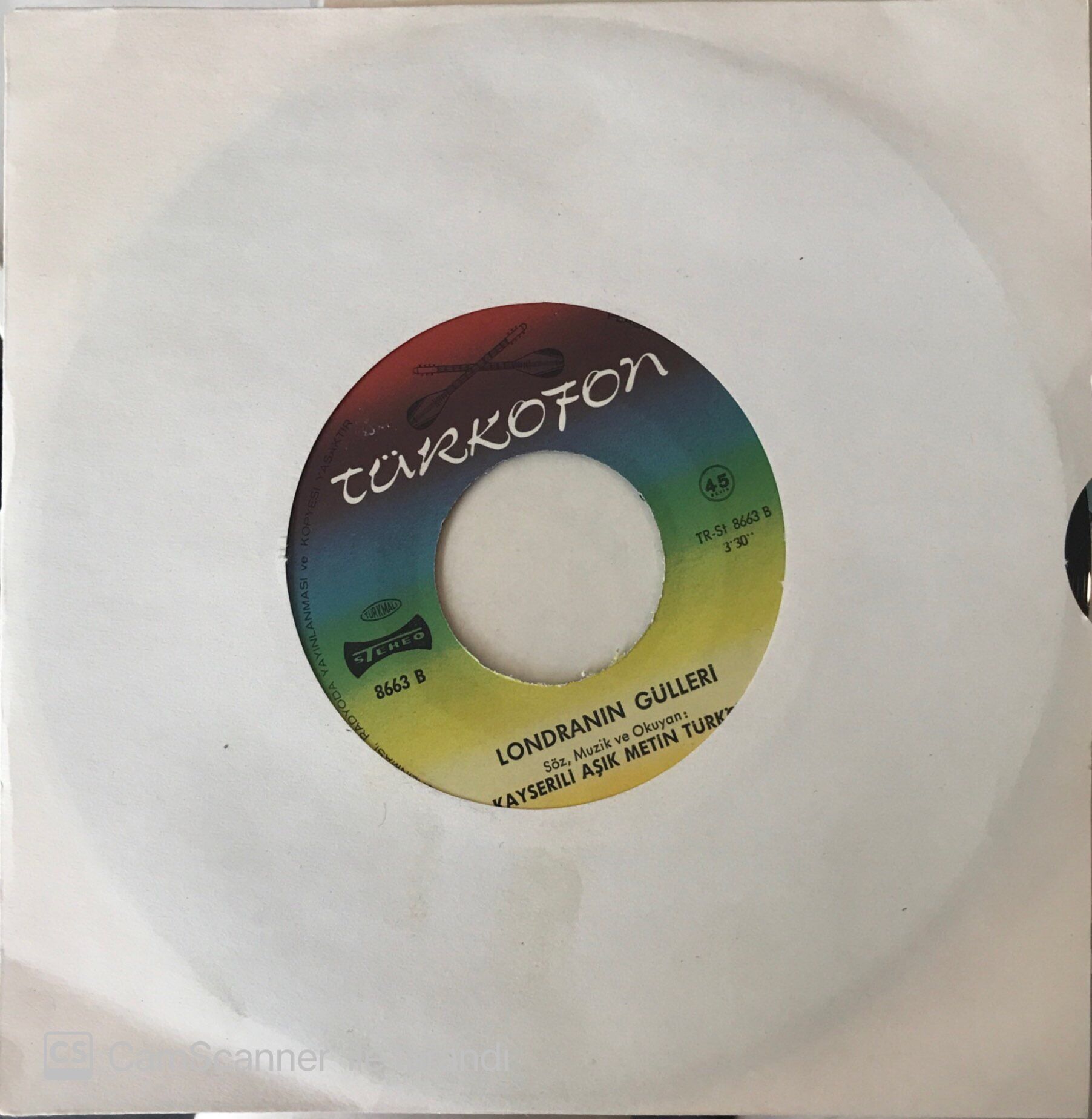 Kayserili Aşık Metin Türköz - Londranın Gülleri 45lik