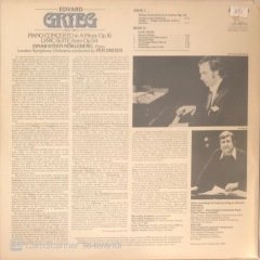 Grieg Piano Concerto In A Minor Op.16 Lyric Suite From Op. 54 LP