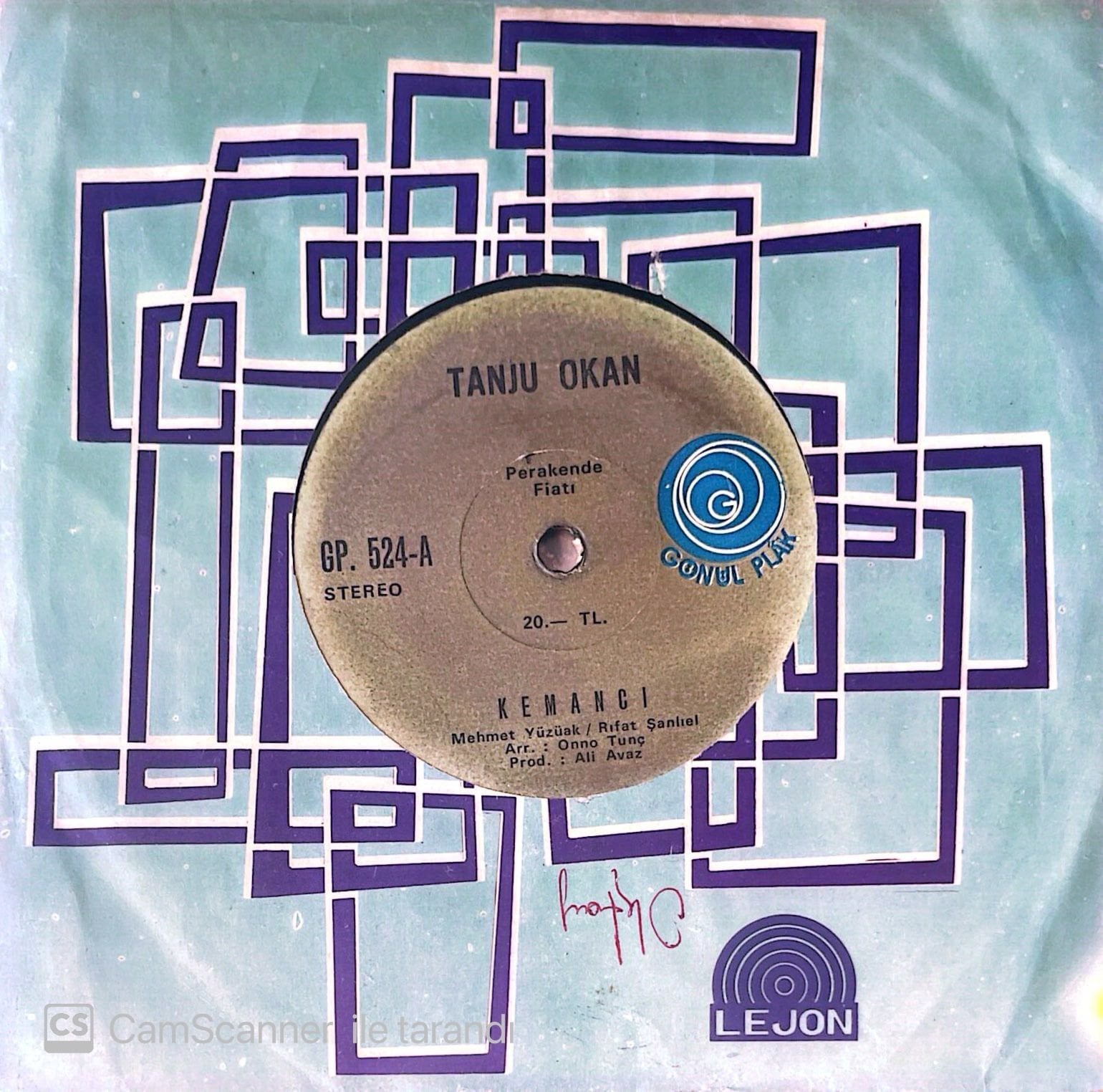 Tanju Okan Kemancı 45lik