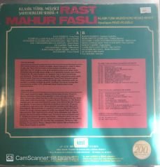 Klasik Türk Müziği Şaheserleri Serisi 4 Rast Mahur Faslı LP