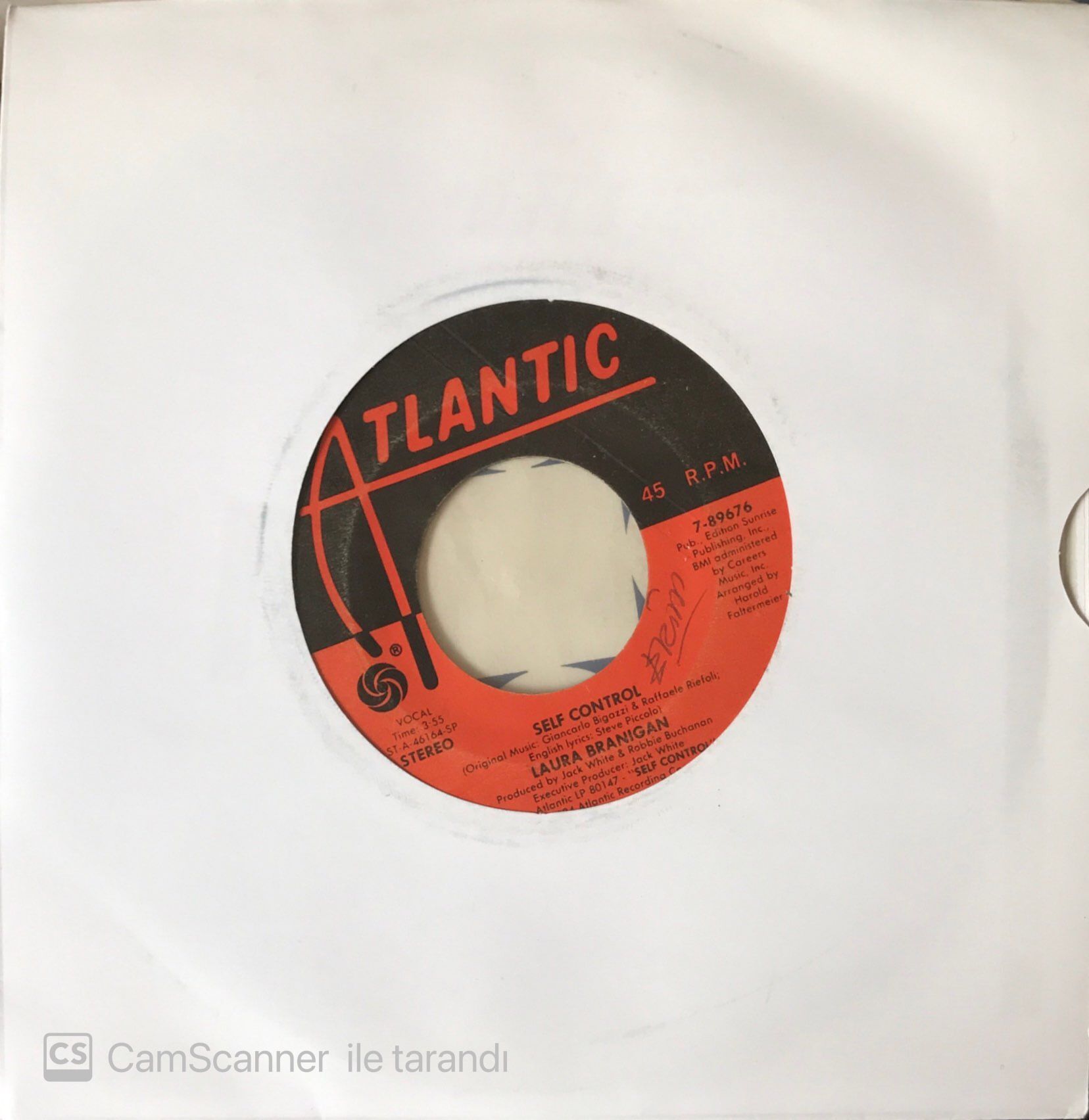 Laura Branıgan - Self Control 45lik