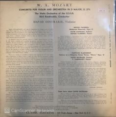 David Oistrakh Mozart: Violin Concerto No.7 LP