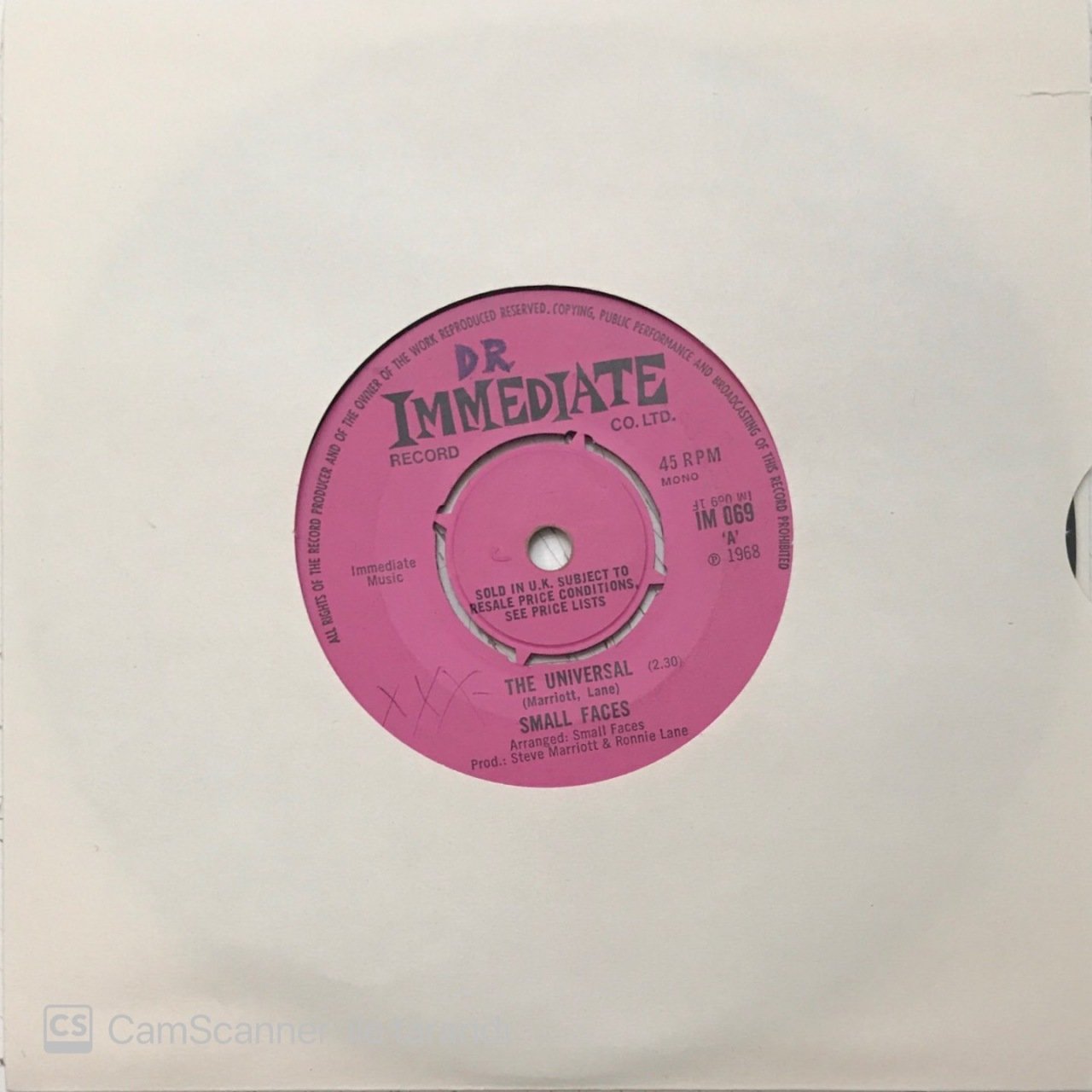Small Faces The Universal 45lik