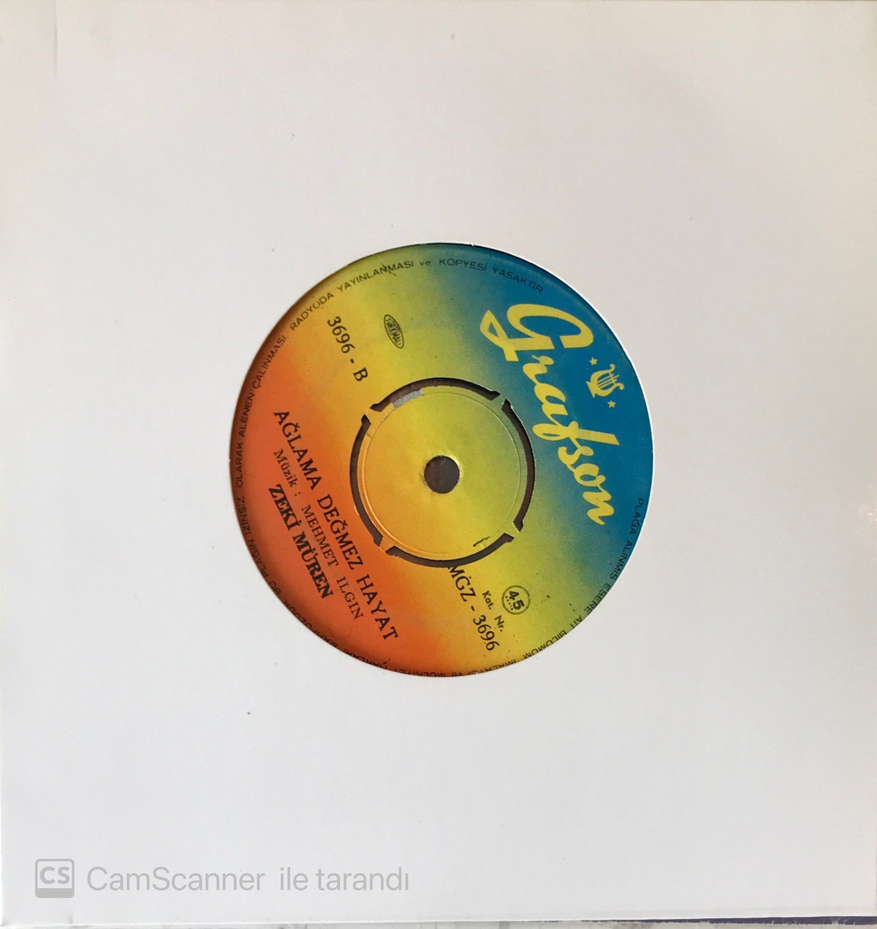 Zeki Müren Ağlama Değmez Hayat 45lik