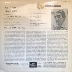 Sir John Barbırolli Conducts A Viennese Prom Concert LP