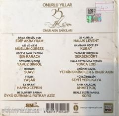 Onurlu Yıllar 25. Yıl Onur Akın Şarkıları CD