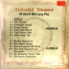 Gönül Yazar 45 Devirli Mini Long Play 45lik