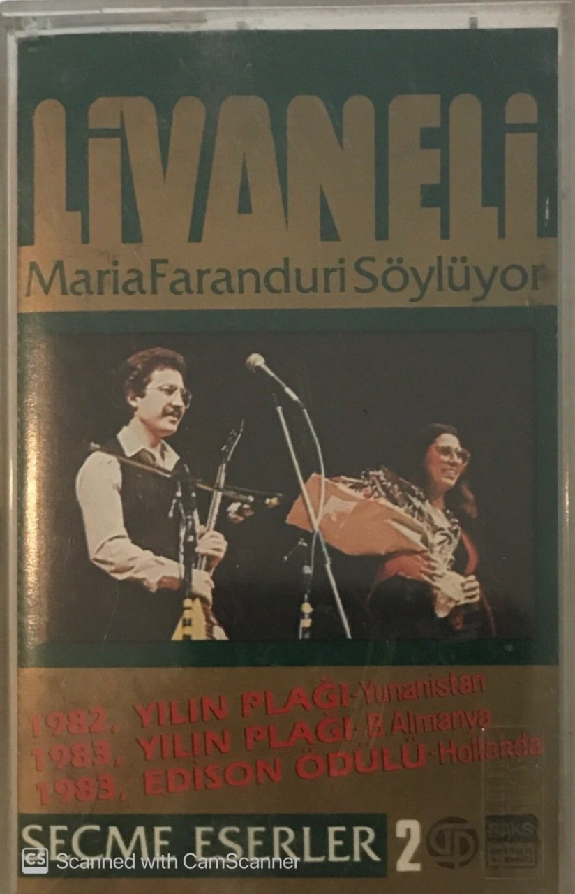 Livaneli Seçme Eserler 3 Maria Faranduri Söylüyor KASET