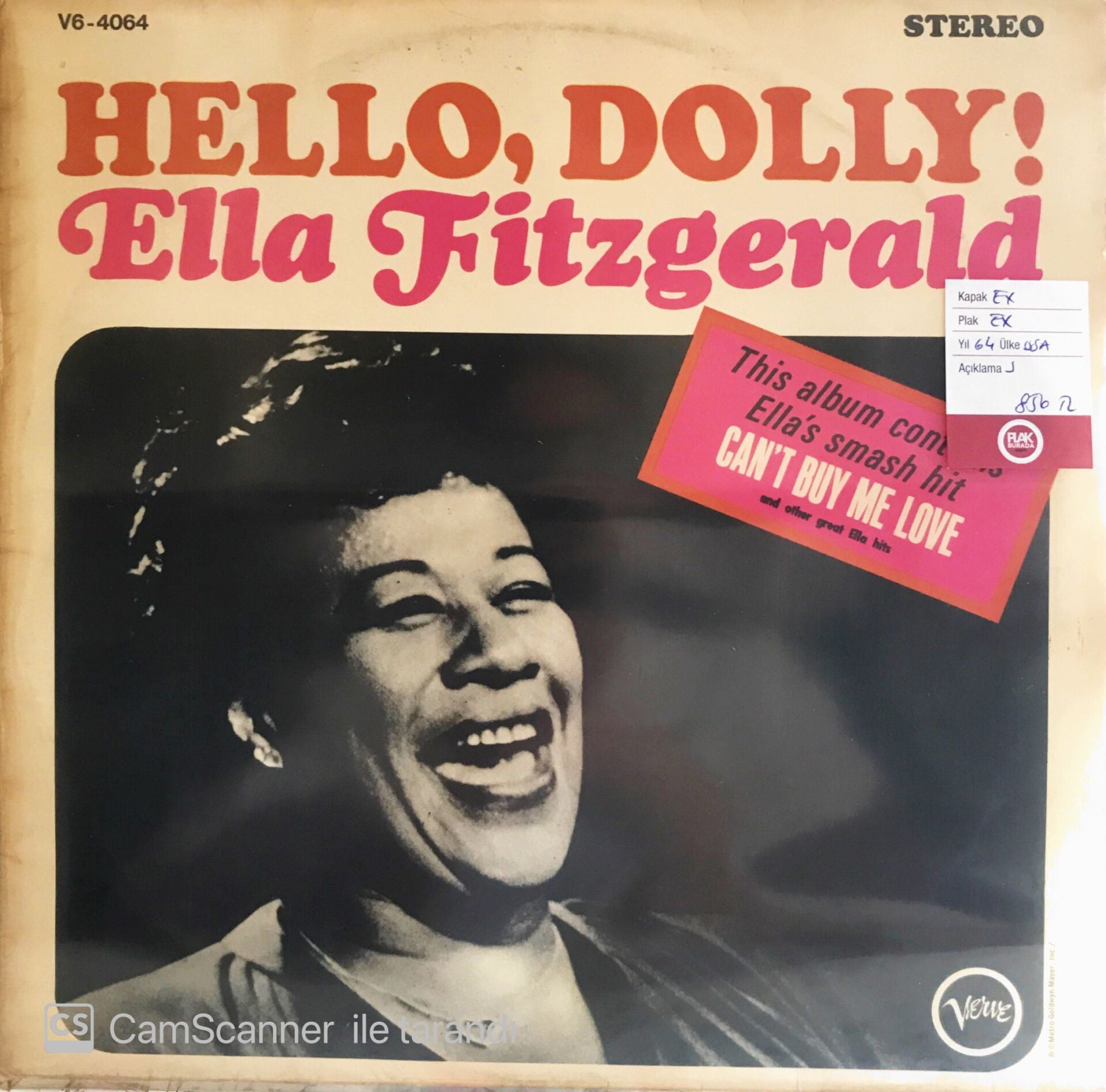 Ella Fitzgerald Hello Dolly LP