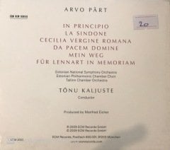 Arvo Part In Principio CD