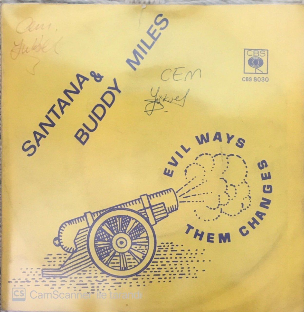 Carlos Santana & Buddy Miles Evil Ways 45lik