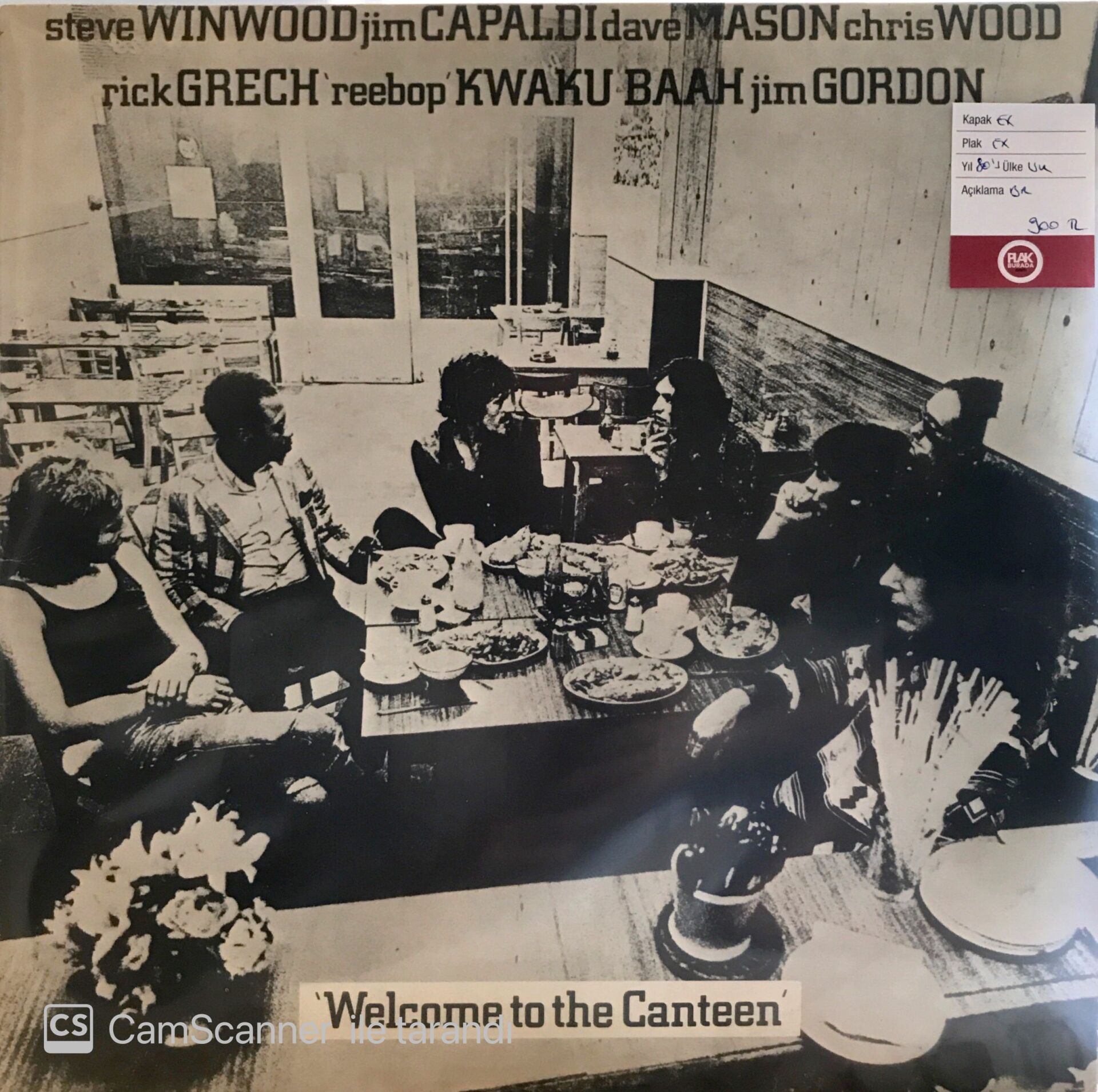 Steve Winwood Jim Capaldi Welcome to the Canteen LP