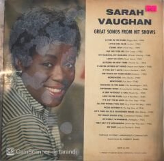 Sarah Vaughan - Great Songs From Hit Shows Double LP