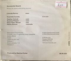 Konstantia Gourzi - Music For Piano And String Quartet CD