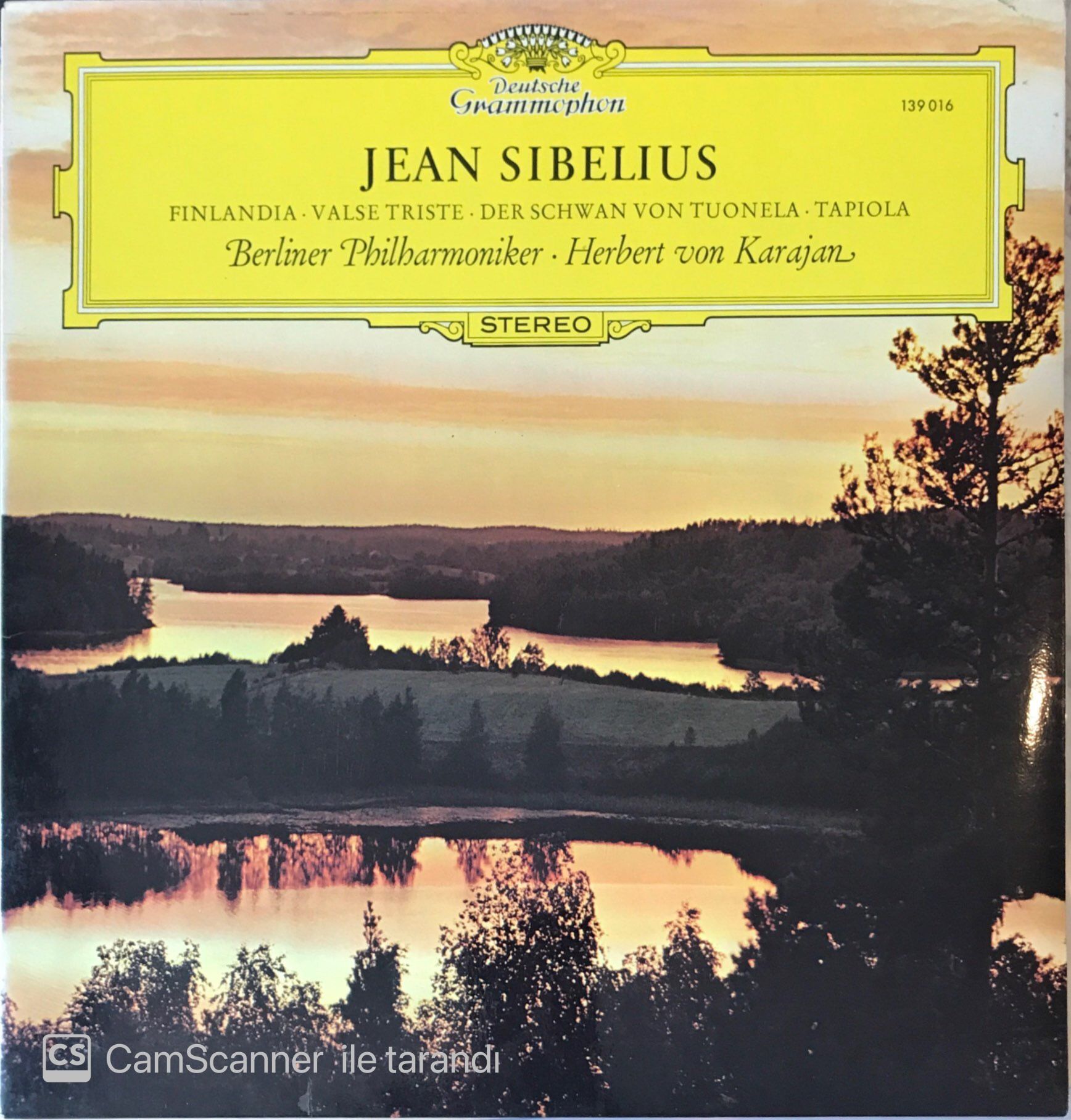 Jean Sibelius Finlandia Valse Triste Berliner Philharmoniker - Herbert Von Karajan LP