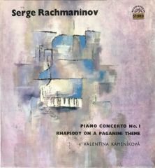 Serge Rachmaninov - Piano Concerto No.1 Rhapsody On A Paganini Theme Valentina Kamenikova LP