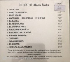 The Best Of Machu Picchu CD