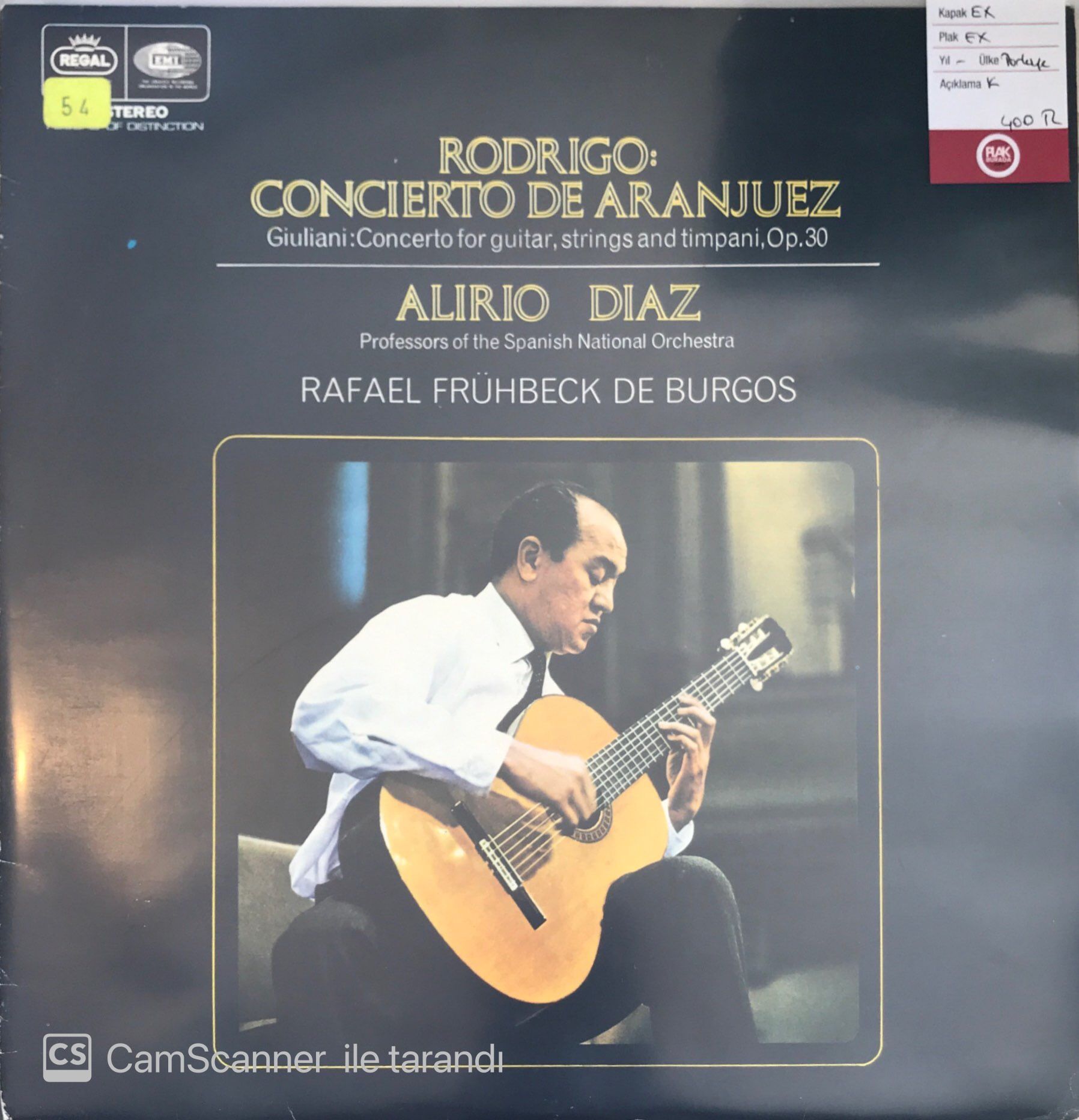 Rodrigo: Concierto De Aranjuez LP