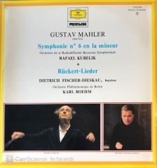 Gustav Mahler Symphonie N.6 Rückert Lieder Double LP