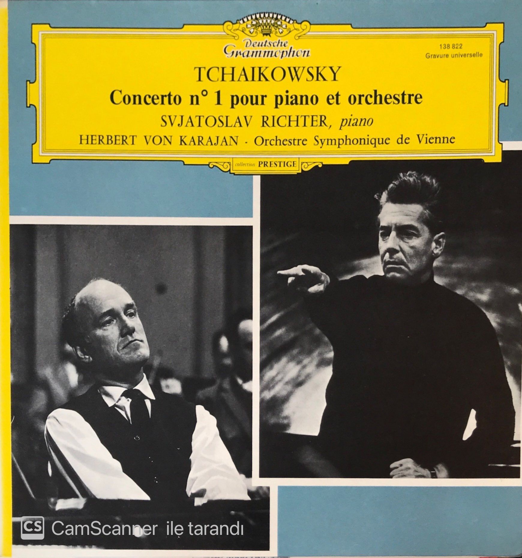 Tchaikowsky Concerto N.1 Pour Piano et orchestre Svjatoslav Richter Piano LP