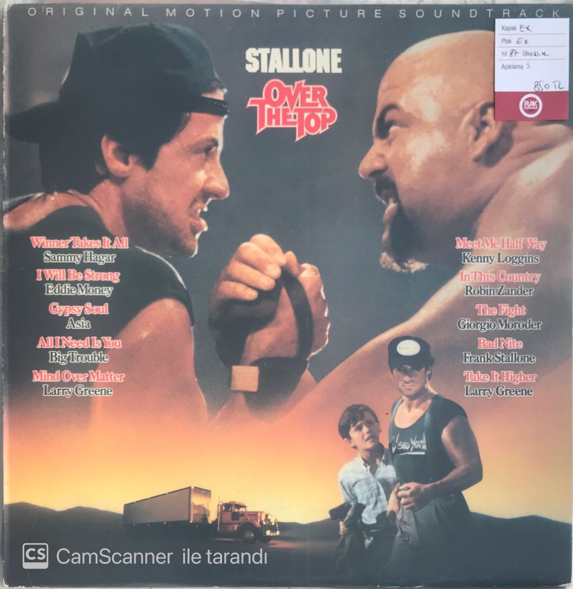 Stallone - Over The Top Soundtrack LP