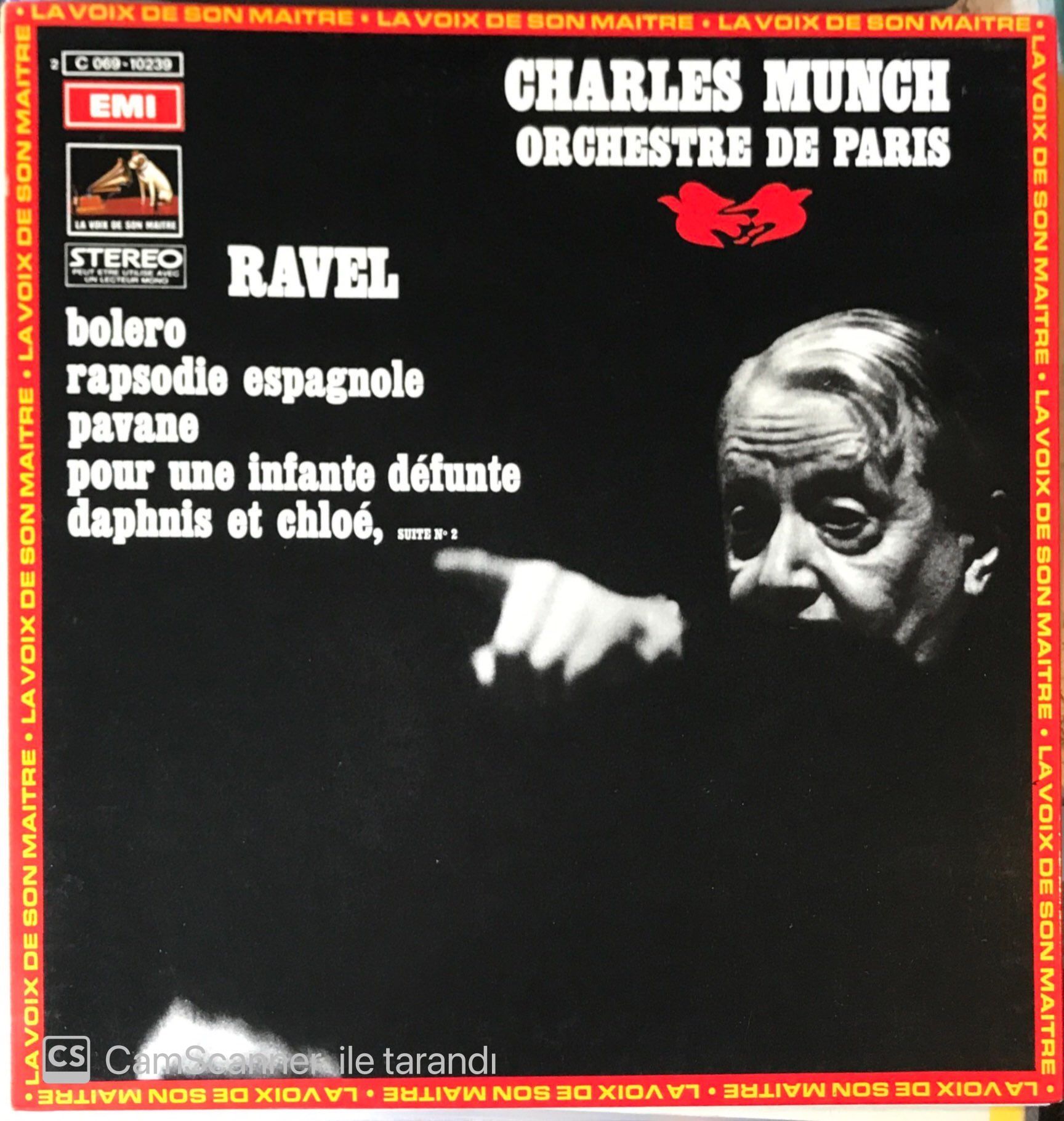 Charles Munch Orchestre De Paris LP