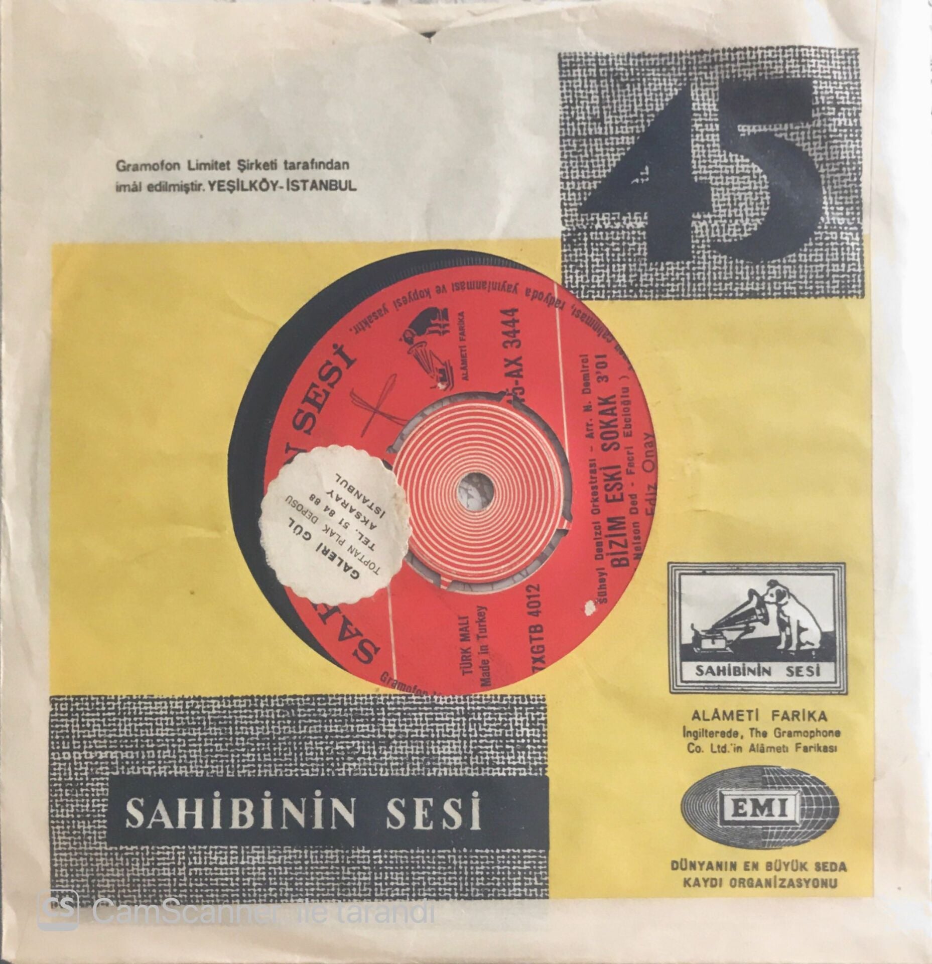 Ediz Onay - Bizim Eski Sokak/Param Yok Dedim Ya - 45'lik