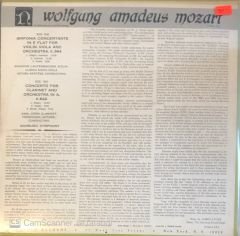 Wolfgang Amadeus Mozart - Concerto For Clarinet And Orchestra In A. LP