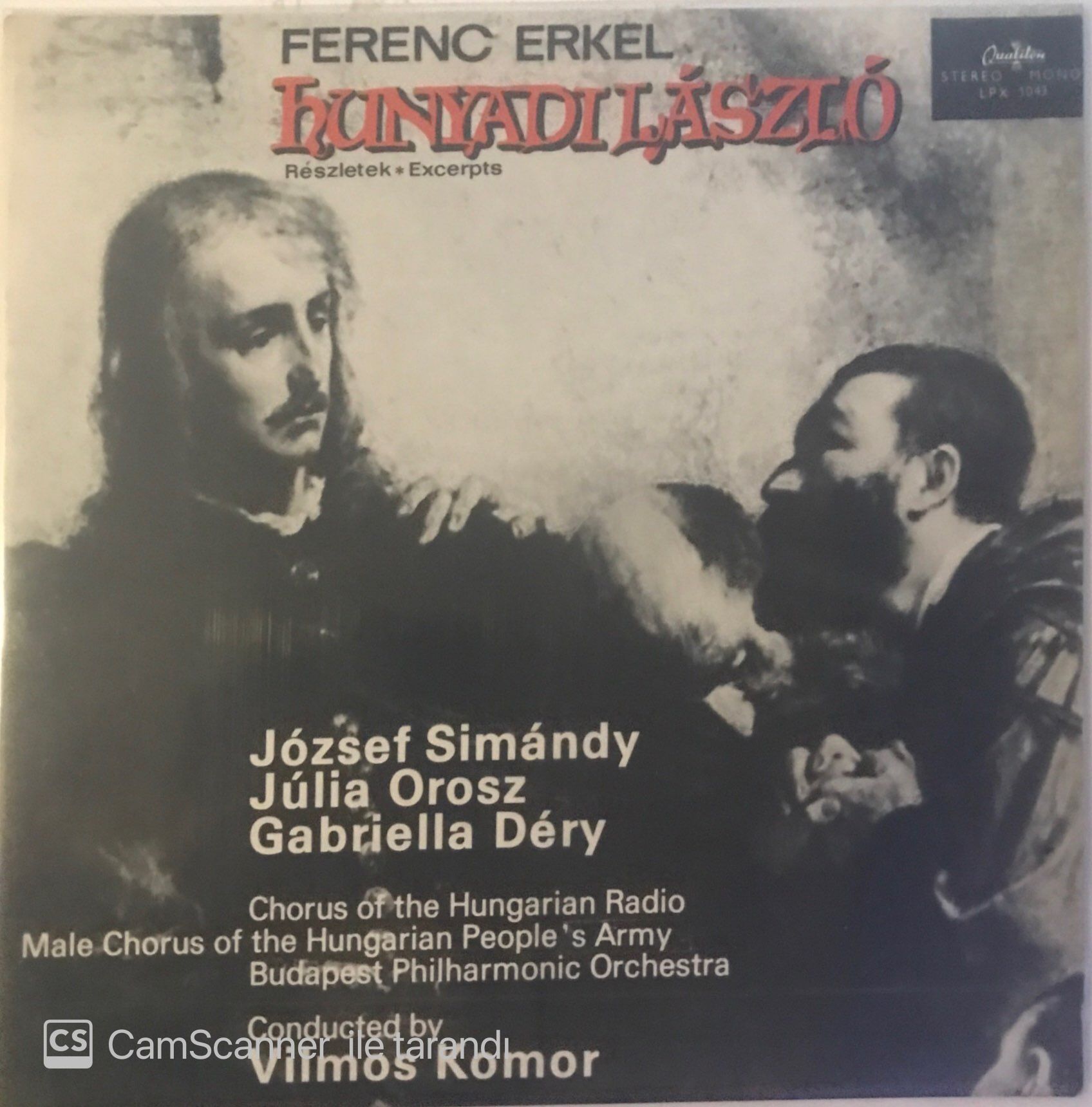 Ferenc Erkel Hunyadila Laszio LP