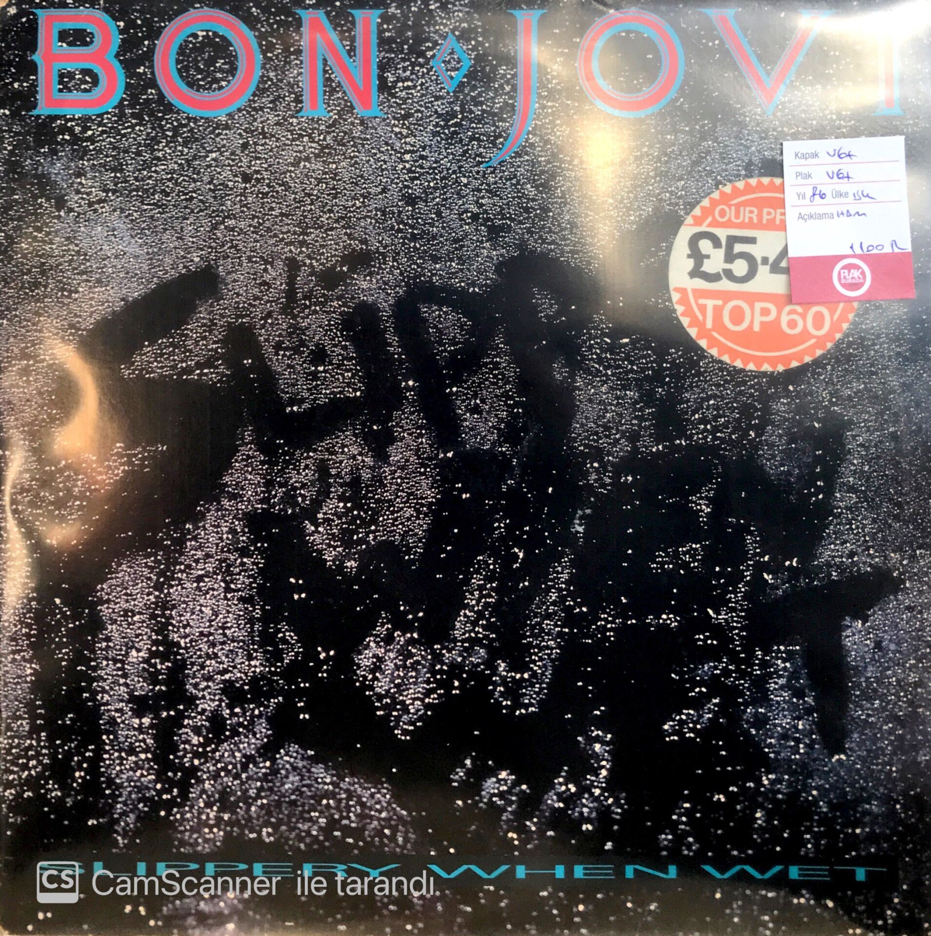 Bon Jovi - Slippery When Wet LP