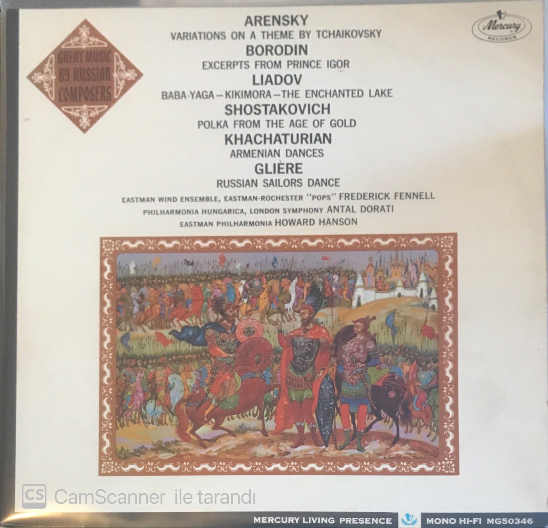Arensky - Borodin - Shostakovich - Gliere LP