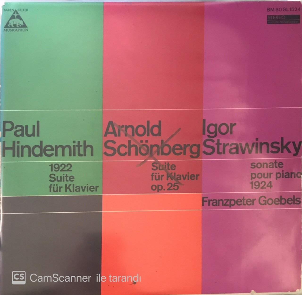 Paul Hindemith - Arnold Schönberg - Igor Strawinsky PL
