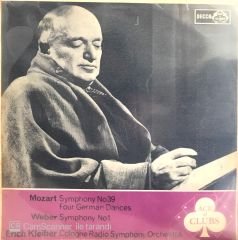 Mozart / Weber / Erich Kleiber Cologne Radio Symphony Orchestra LP