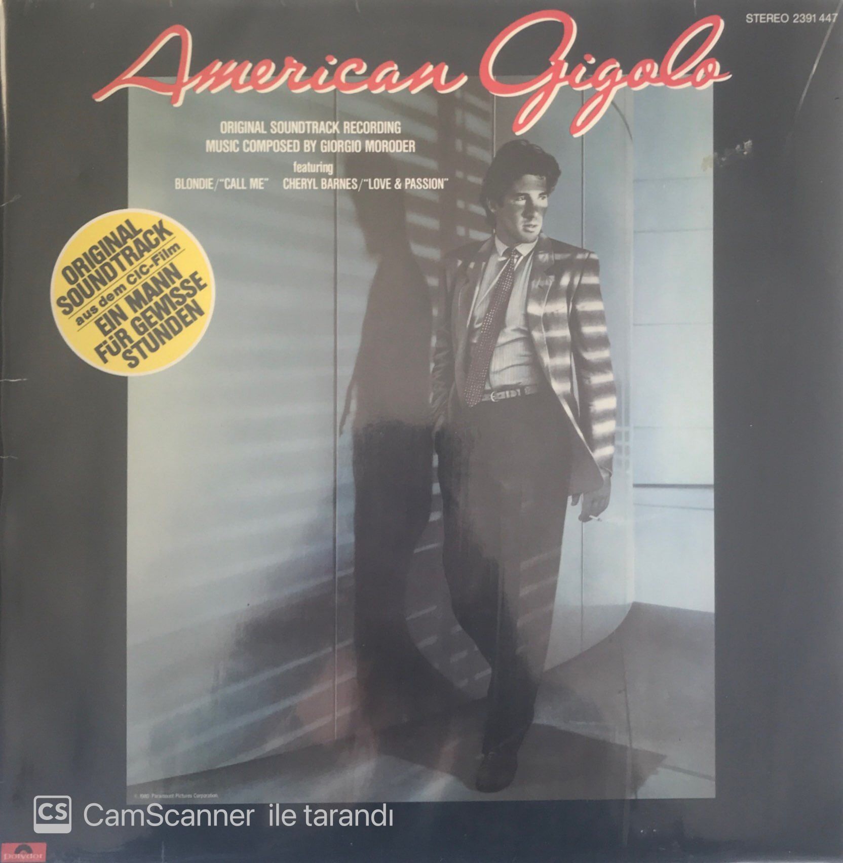 American Gigolo The Original Soundtrack LP